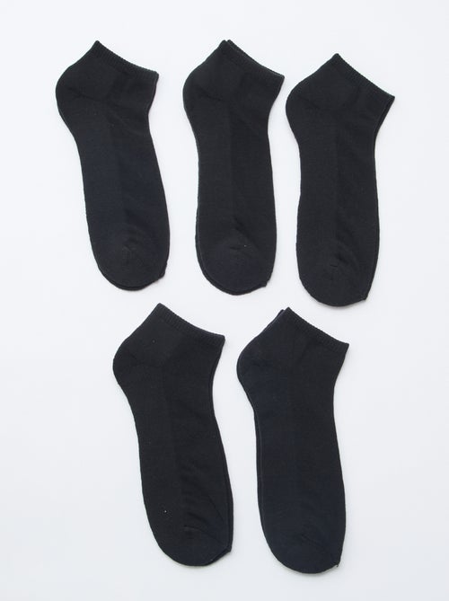 Lot de 5 paires de chaussettes invisibles - Kiabi