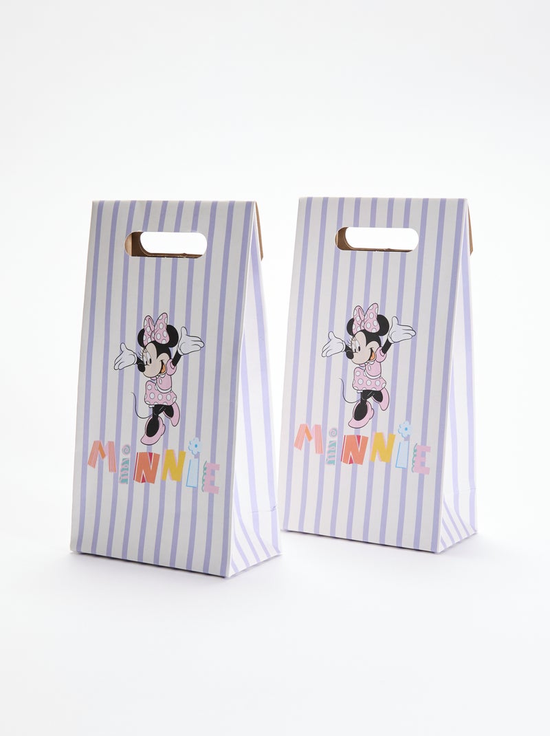 Lot de 5 petits sacs d'emballage cadeau Violet - Kiabi