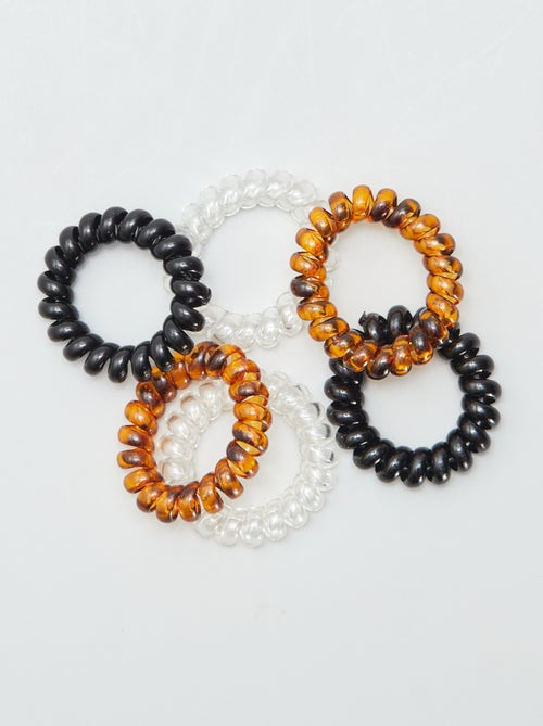 Lot de 6 élastiques tortis - Kiabi
