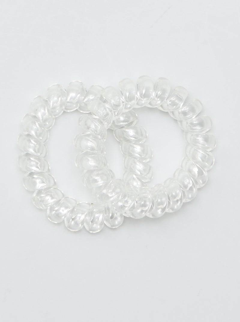 Lot de 6 élastiques tortis Noir - Kiabi