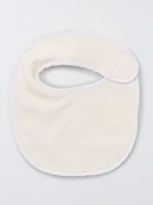 Lot de 7 bavoirs éponge à scratch - Kiabi