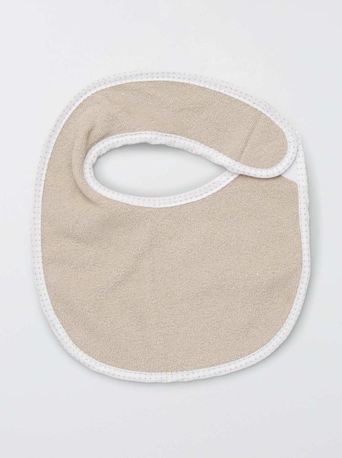 Lot de 7 bavoirs éponge à scratch - Kiabi