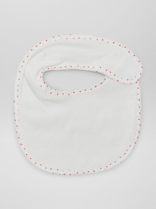 Lot de 7 bavoirs éponge à scratch - Kiabi