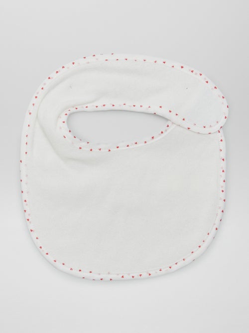 Lot de 7 bavoirs éponge à scratch - Kiabi