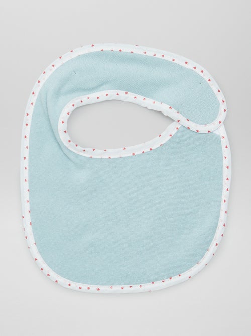 Lot de 7 bavoirs éponge à scratch - Kiabi