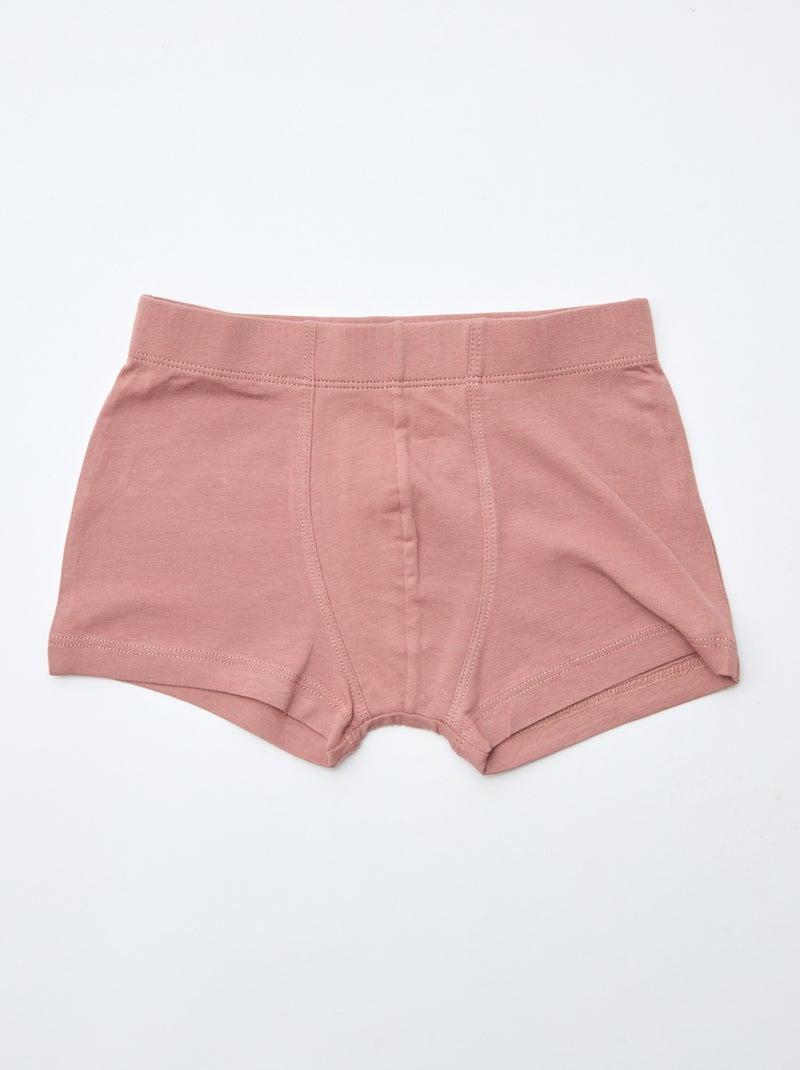 Lot de 7 boxers en coton Marron - Kiabi
