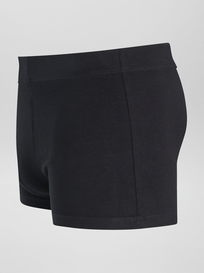 Lot de 7 boxers stretchs Noir - Kiabi