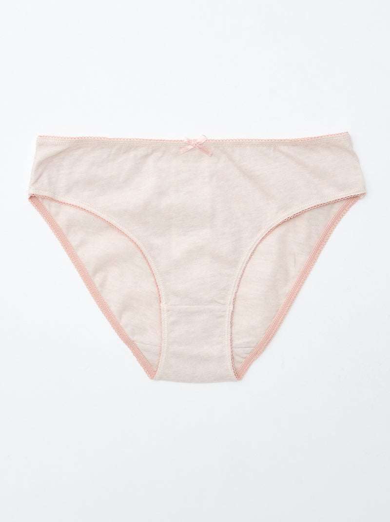 Lot de 7 culottes Rose - Kiabi