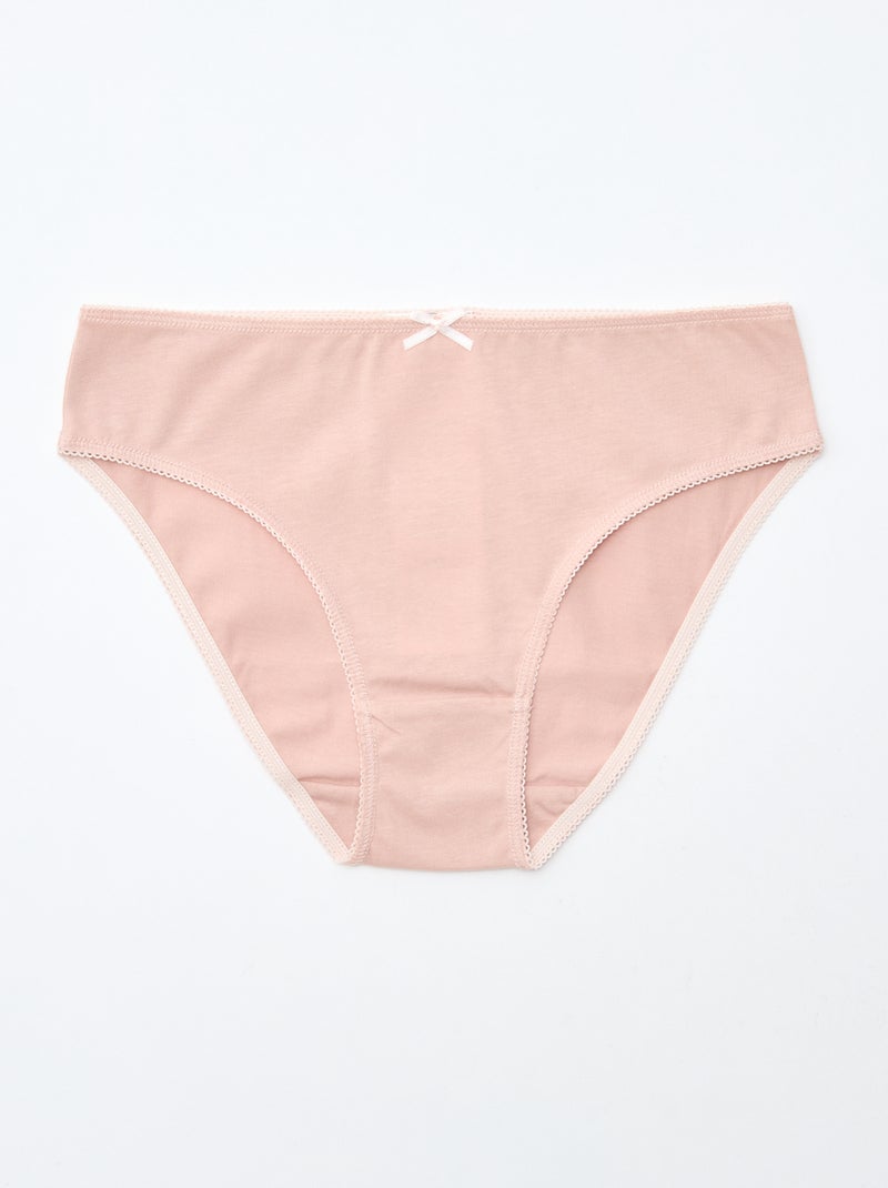 Lot de 7 culottes Rose - Kiabi
