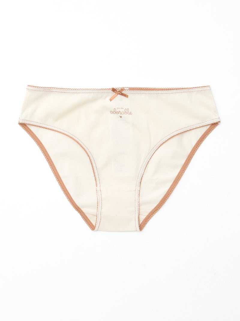 Lot de 7 culottes Rose - Kiabi