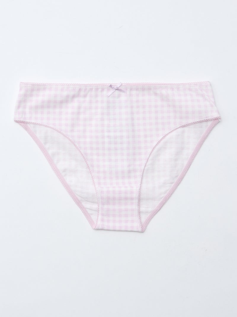 Lot de 7 culottes Rose - Kiabi