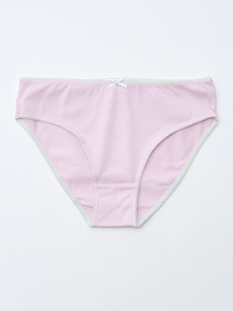 Lot de 7 culottes Rose - Kiabi