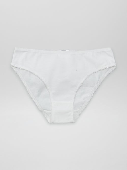 Lot de 7 culottes unies - Kiabi