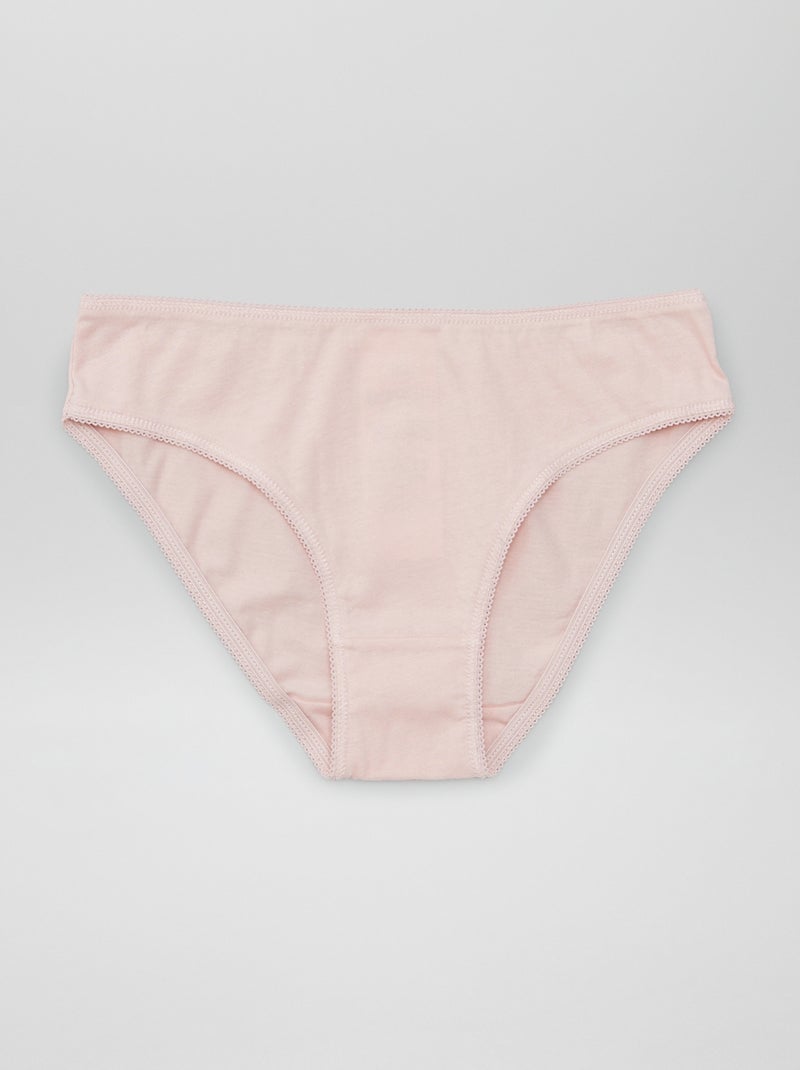 Lot de 7 culottes unies Bleu - Kiabi