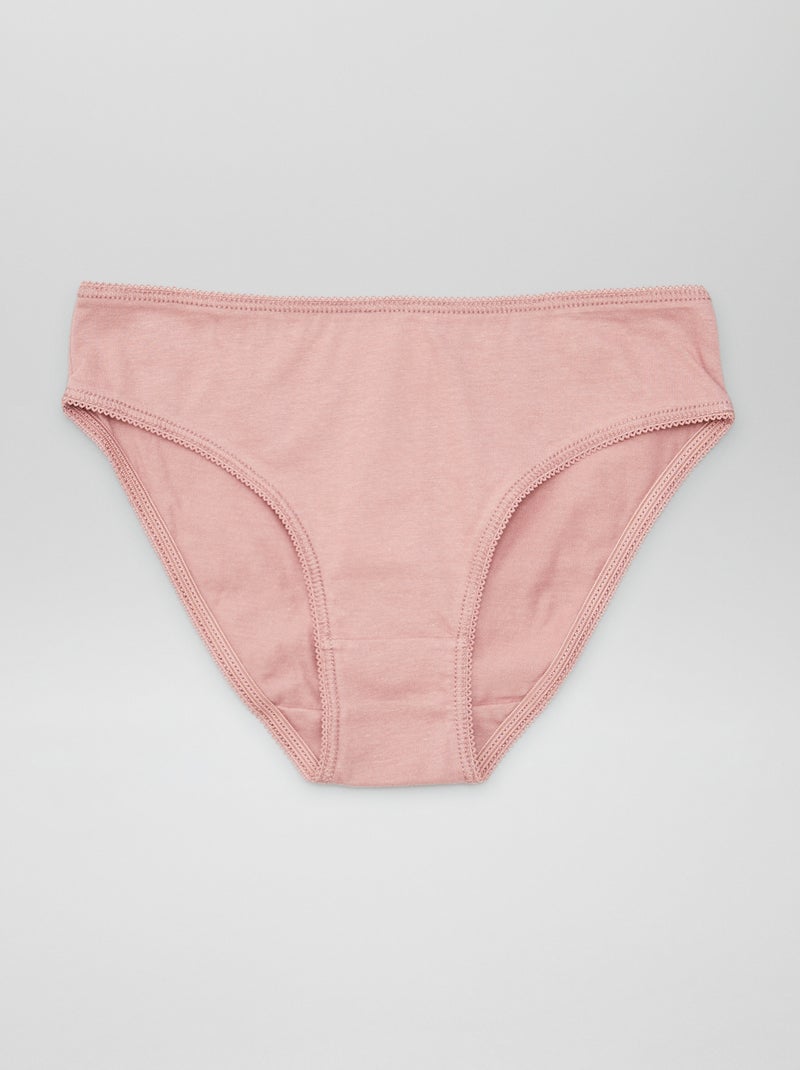 Lot de 7 culottes unies Bleu - Kiabi