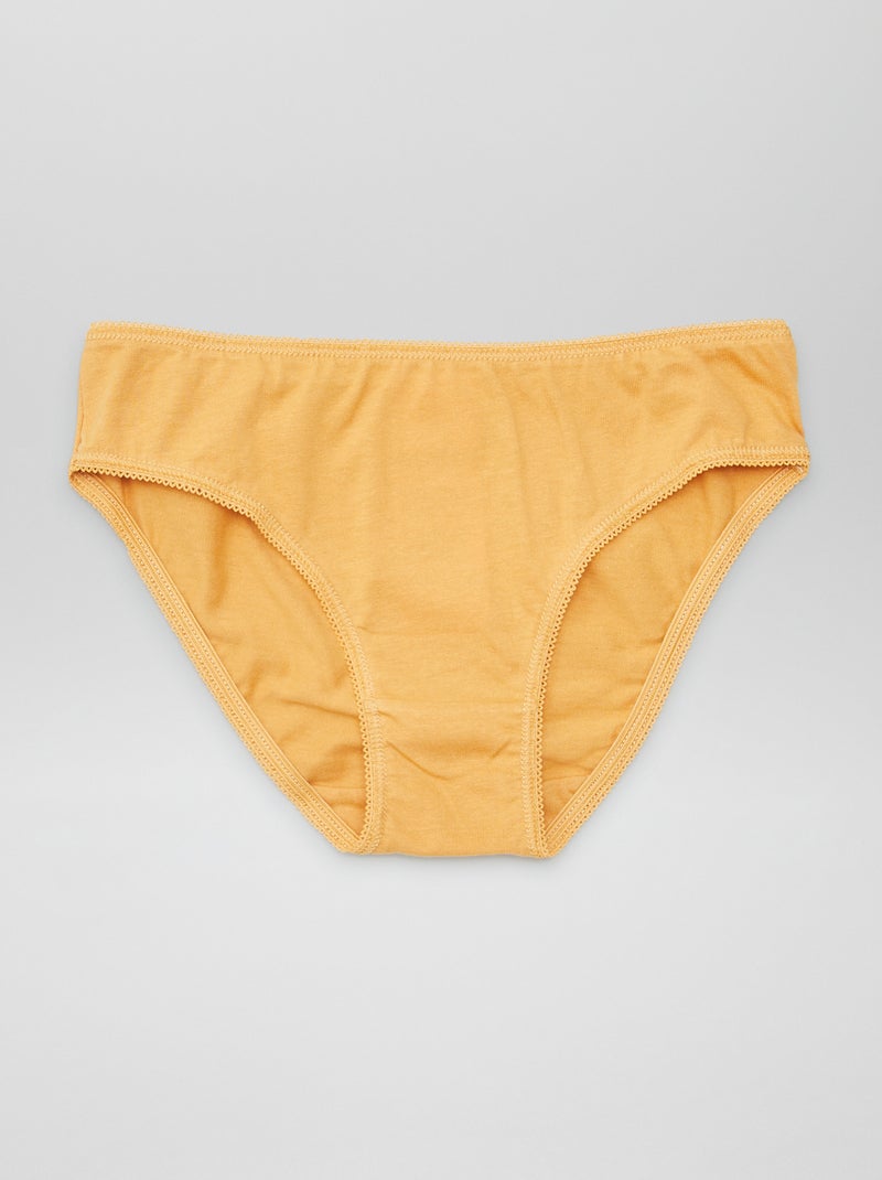 Lot de 7 culottes unies Bleu - Kiabi