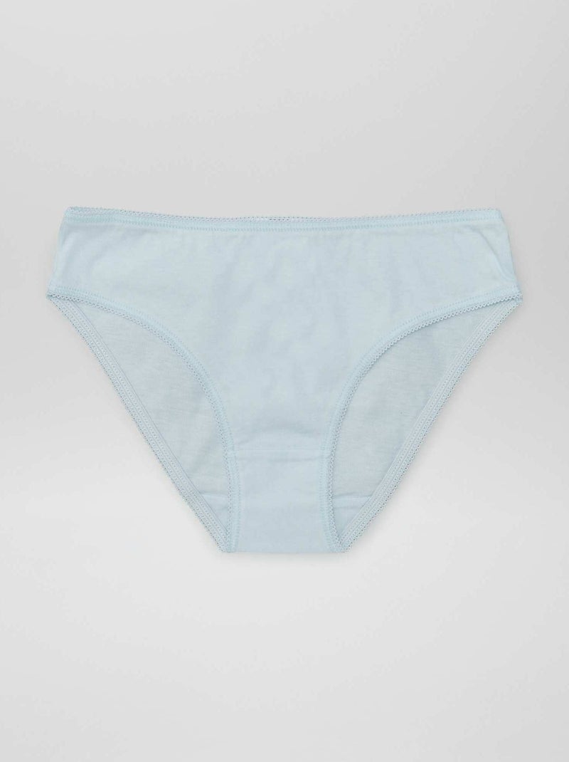 Lot de 7 culottes unies Rose/violet/orange/vert/blanc - Kiabi