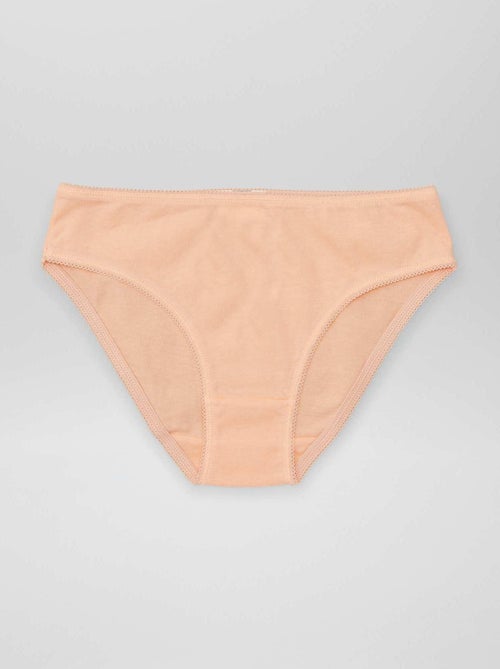 Lot de 7 culottes unies - Kiabi