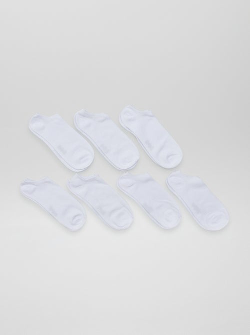 Lot de 7 paires de chaussettes invisibles - Kiabi