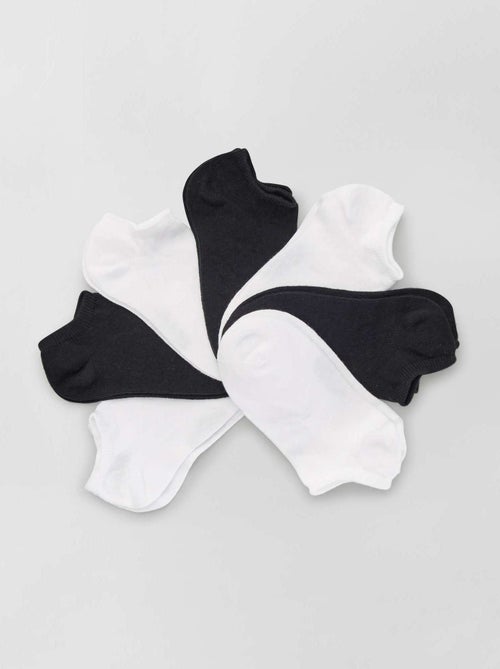 Lot de 7 paires de chaussettes invisibles - Kiabi