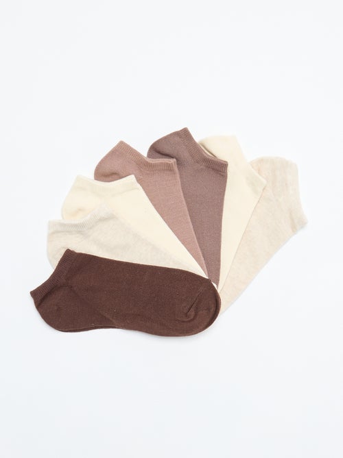 Lot de 7 paires de chaussettes invisibles - Kiabi Lot de 7 paires de chaussettes invisibles - Kiabi