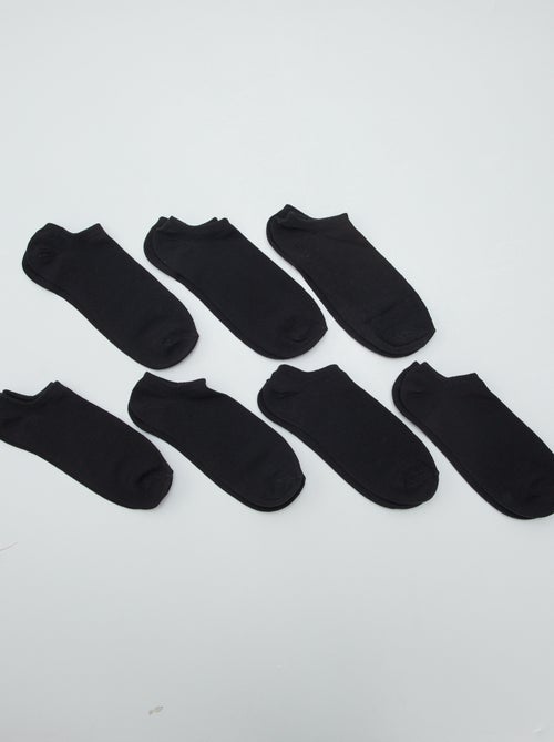 Lot de 7 paires de chaussettes invisibles - Kiabi