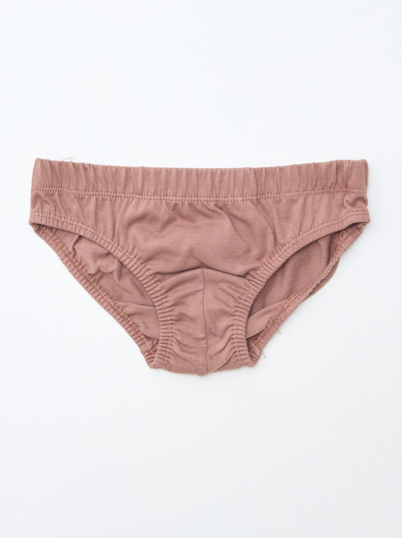 Lot de 7 slips à imprimés Blanc - Kiabi