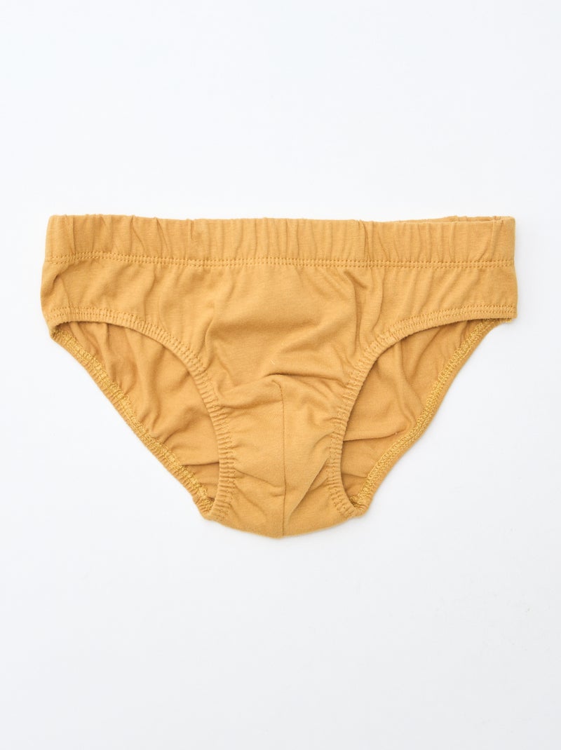 Lot de 7 slips à imprimés Blanc - Kiabi