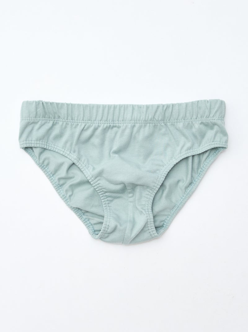 Lot de 7 slips à imprimés Blanc - Kiabi