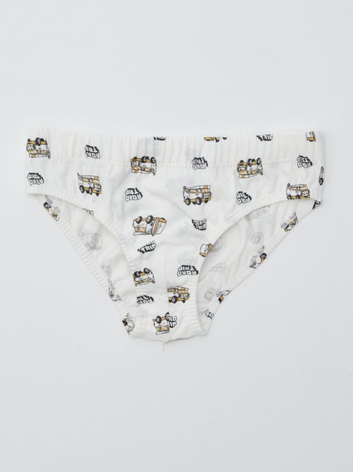 Lot de 7 slips à imprimés - Kiabi