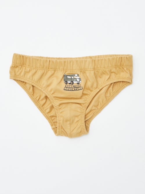 Lot de 7 slips à imprimés - Kiabi