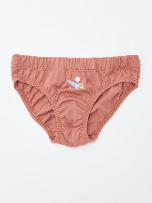 Lot de 7 slips à imprimés - Kiabi