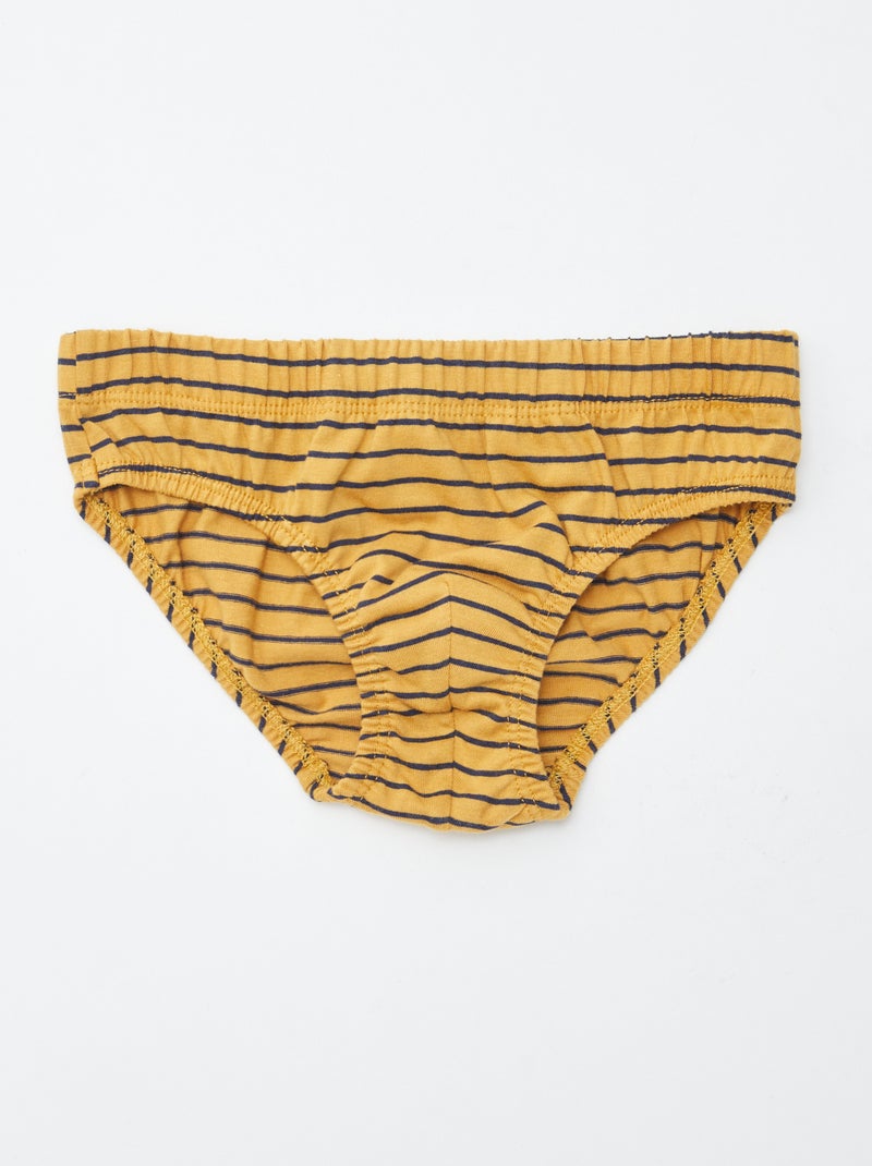 Lot de 7 slips à imprimés Blanc - Kiabi