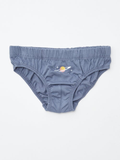 Lot de 7 slips à imprimés - Kiabi