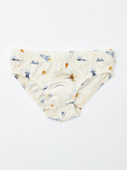 Lot de 7 slips à imprimés - Kiabi