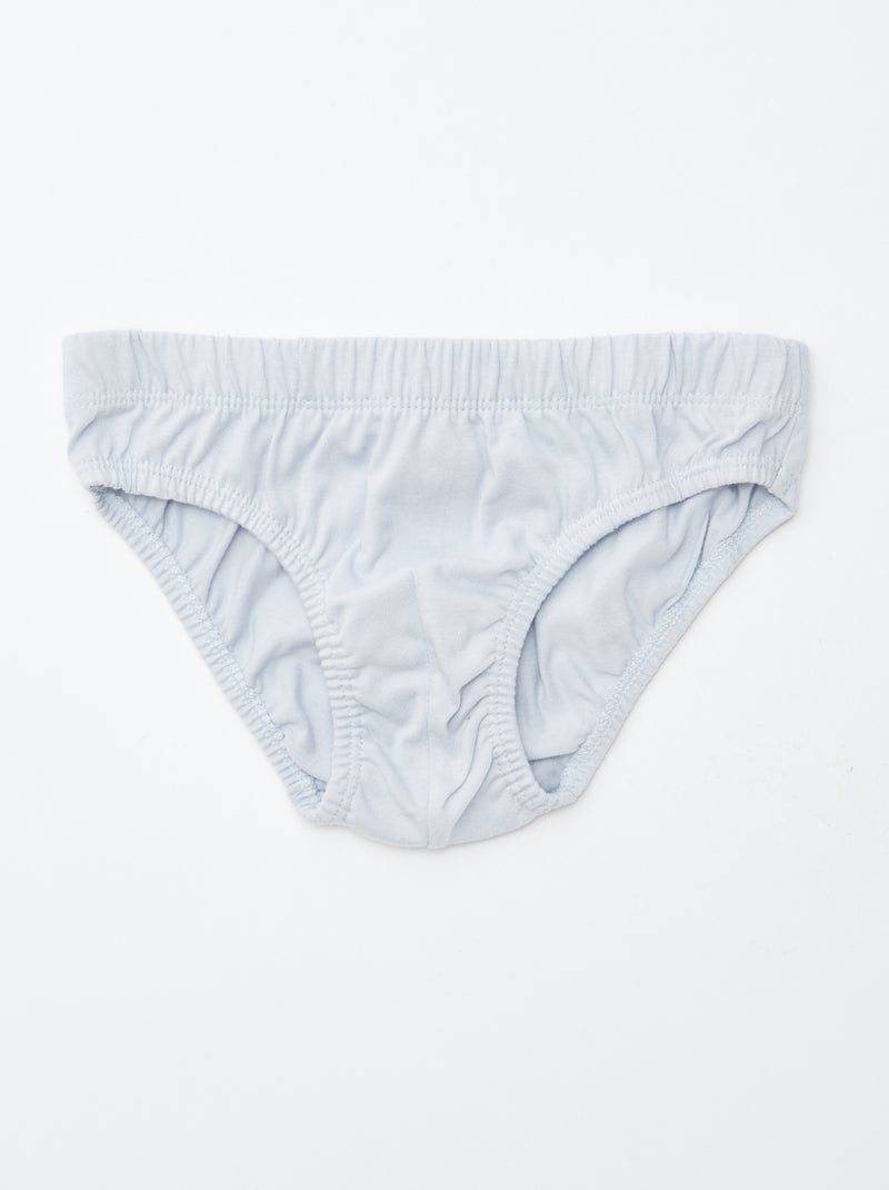 Lot de 7 slips à imprimés Blanc - Kiabi