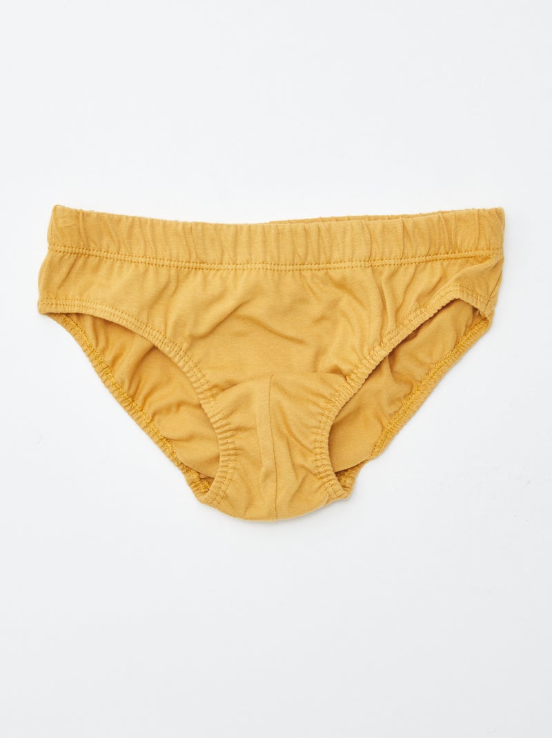 Lot de 7 slips à imprimés Blanc - Kiabi