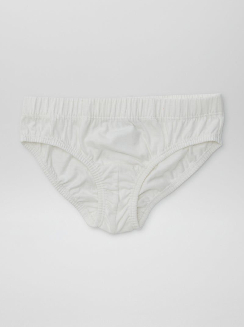 Lot de 7 slips à imprimés BLEU - Kiabi