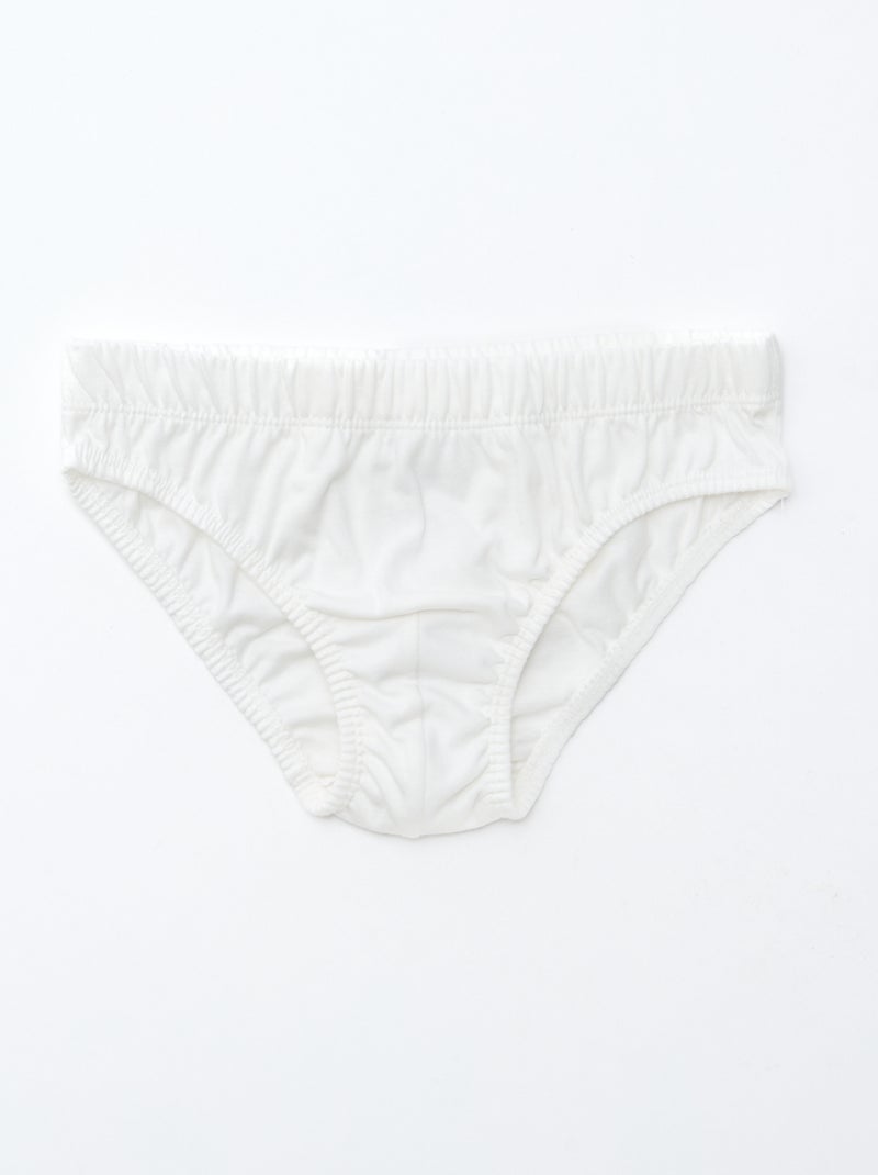 Lot de 7 slips à imprimés Gris - Kiabi