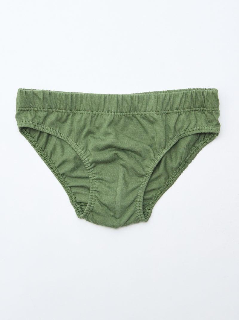 Lot de 7 slips à imprimés Gris - Kiabi