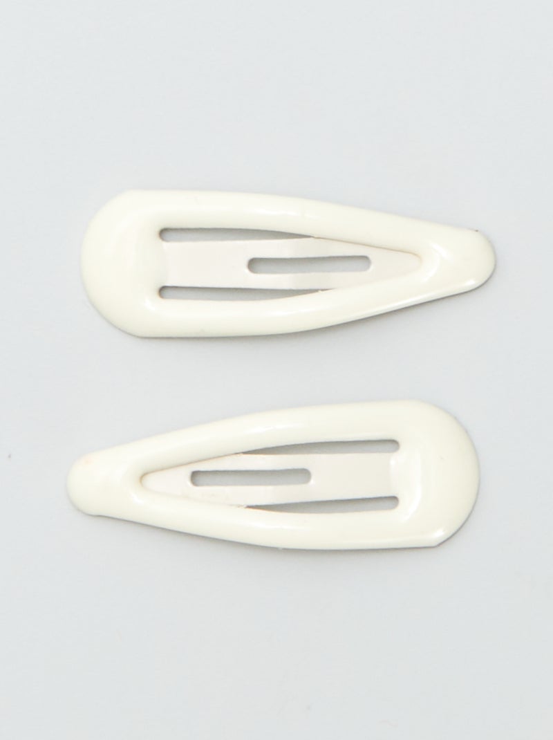 Lot de 8 mini pinces clic clac Rose - Kiabi