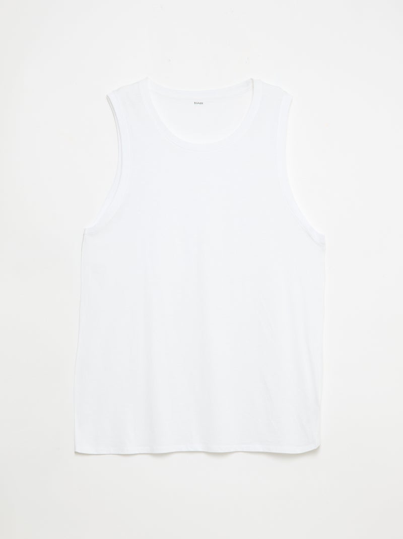 Lot de débardeur en maille jersey - 2 pièces Blanc - Kiabi