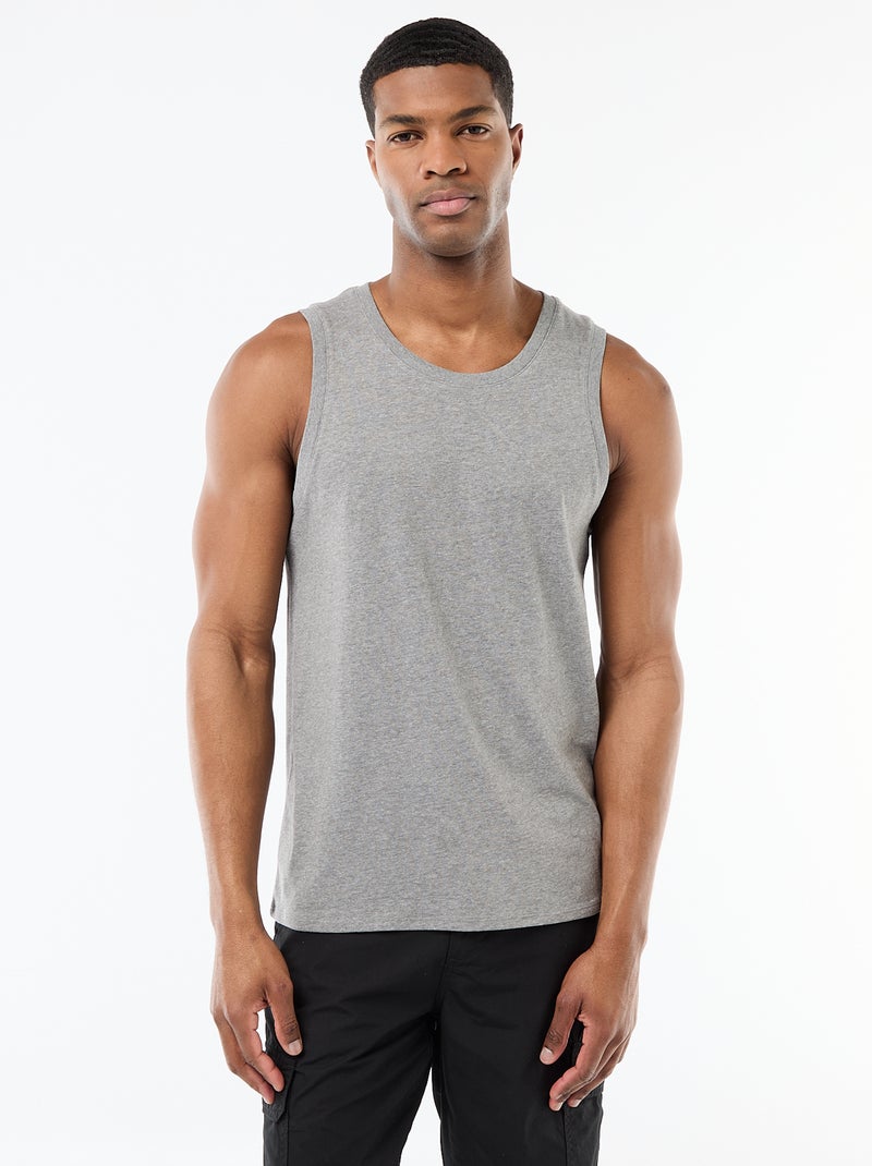 Lot de débardeur en maille jersey - 2 pièces Gris - Kiabi