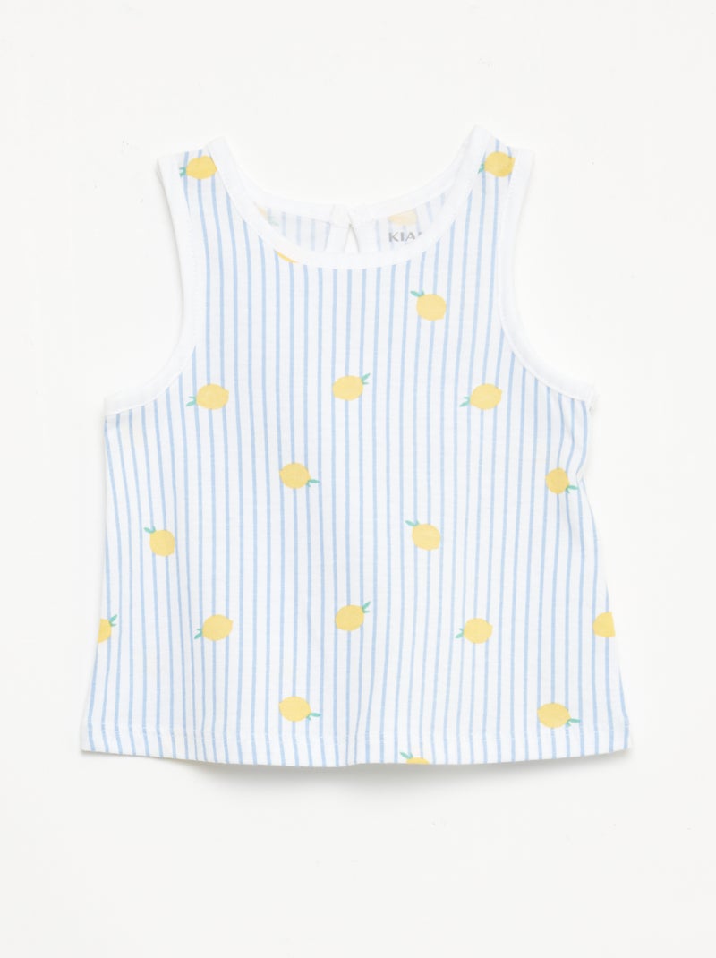 Lot de débardeurs - 2 pièces Bleu - Kiabi