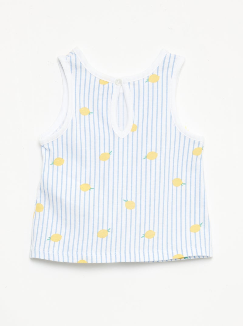 Lot de débardeurs - 2 pièces Bleu - Kiabi