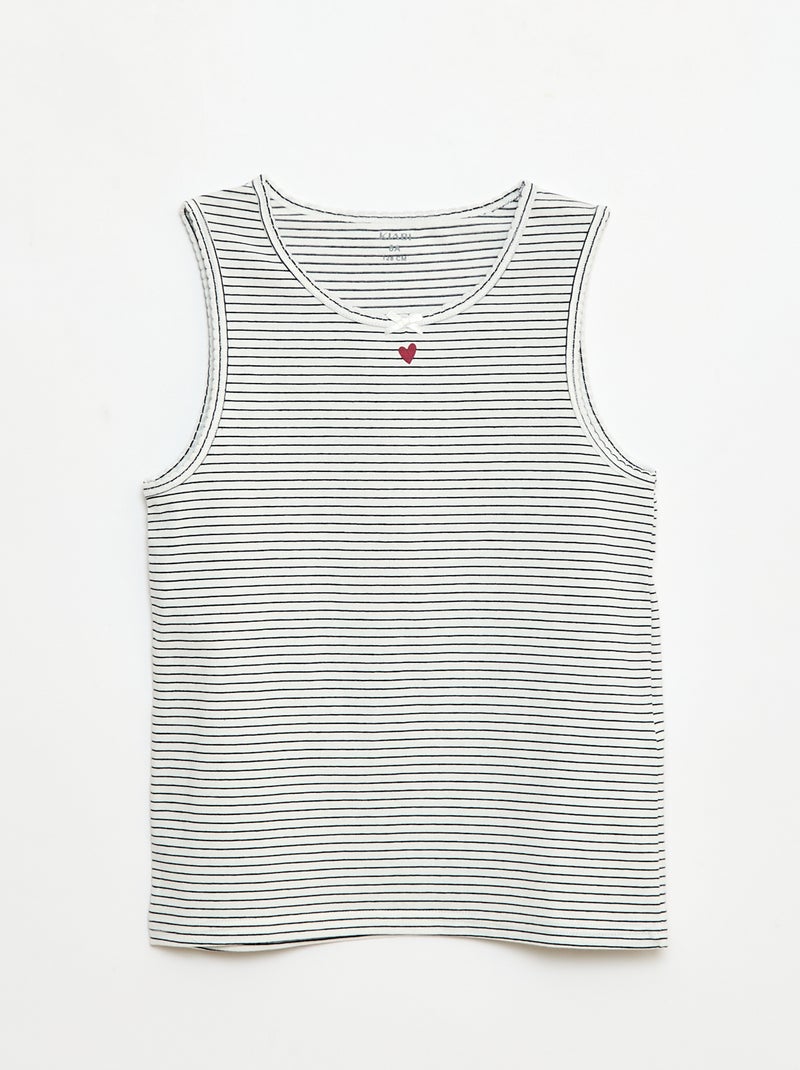 Lot de débardeurs à bretelles larges Blanc - Kiabi