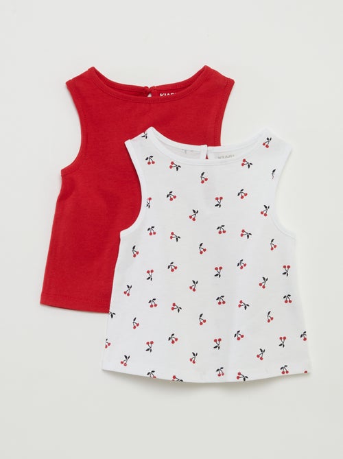 Lot de débardeurs à bretelles larges - Kiabi