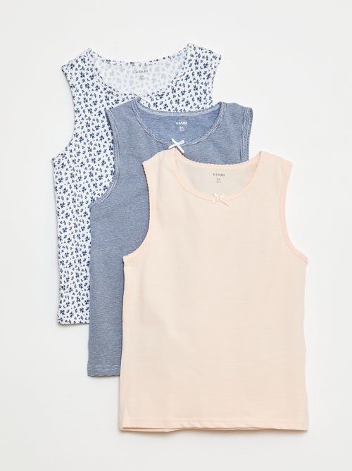 Lot de débardeurs à bretelles larges - Kiabi