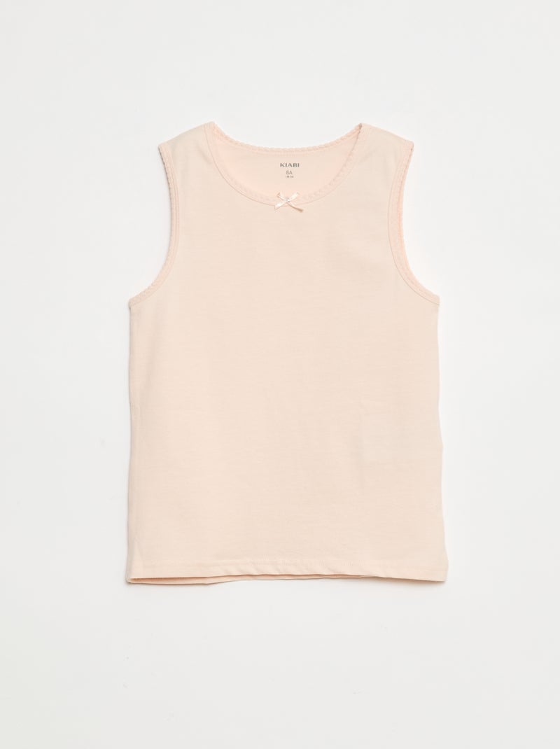 Lot de débardeurs à bretelles larges Bleu - Kiabi