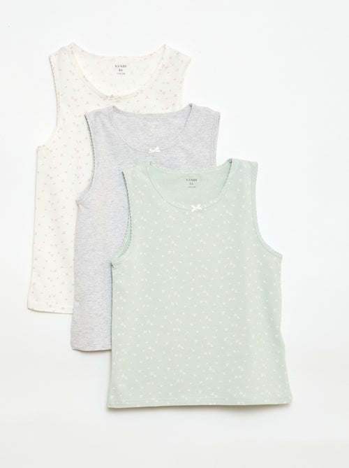 Lot de débardeurs à bretelles larges - Kiabi